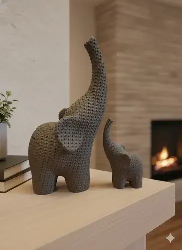 Elefantes Decorativos Geométricos