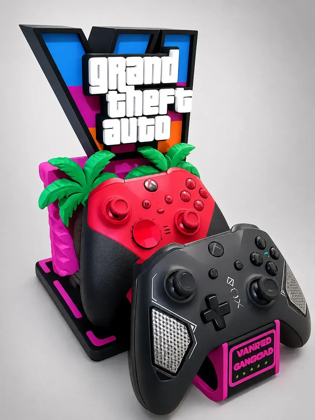 SUPORTE GTA 6 PARA 2 CONTROLES + FONE